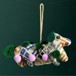 Anthropologie Pup Ornament Christmas Tree Dachshund New Anthro Holiday Anthro